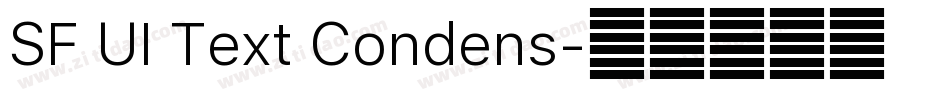 SF UI Text Condens字体转换